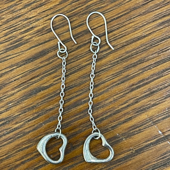 Tiffany & Co. Jewelry - Open heart drop Tiffany earrings ❤️ 925